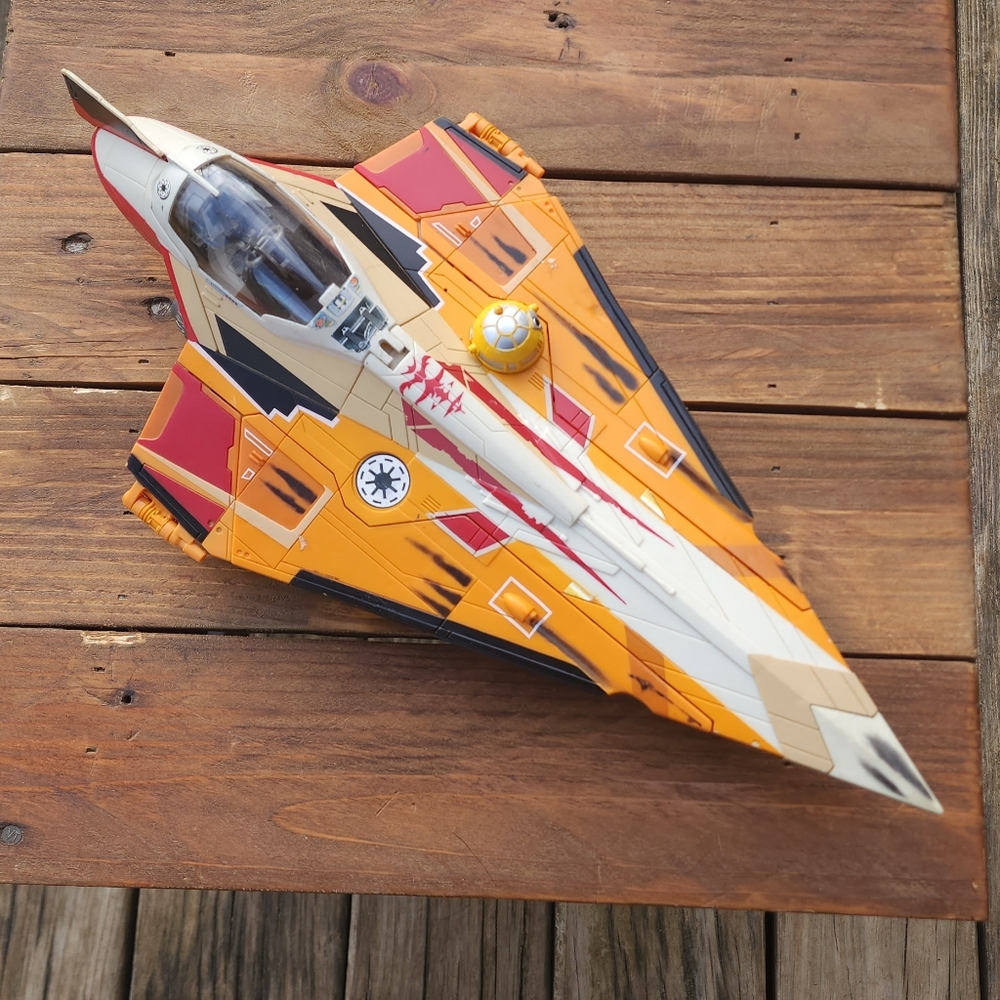 2001 Hasbro Star Wars TAC Saesee Tiin's Jedi Starfighter